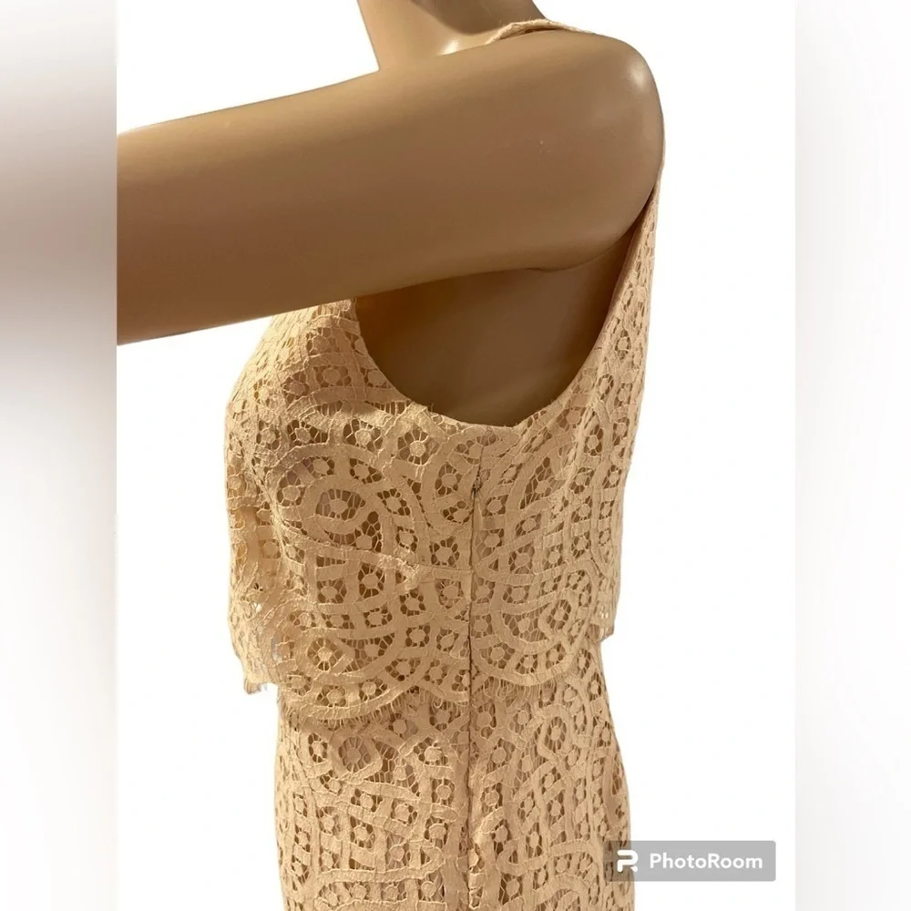 J.Crew Elegant Lace Sleeveless Dress - Cream size 2